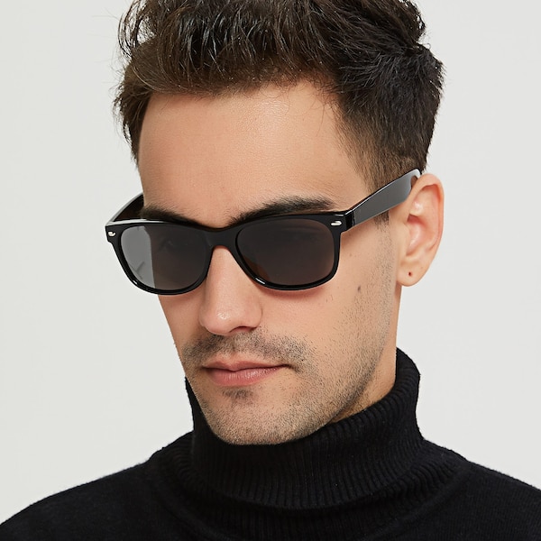 Ophelia Classic Wayframe Black Full-Frame TR90 Sunglasses | GlassesShop