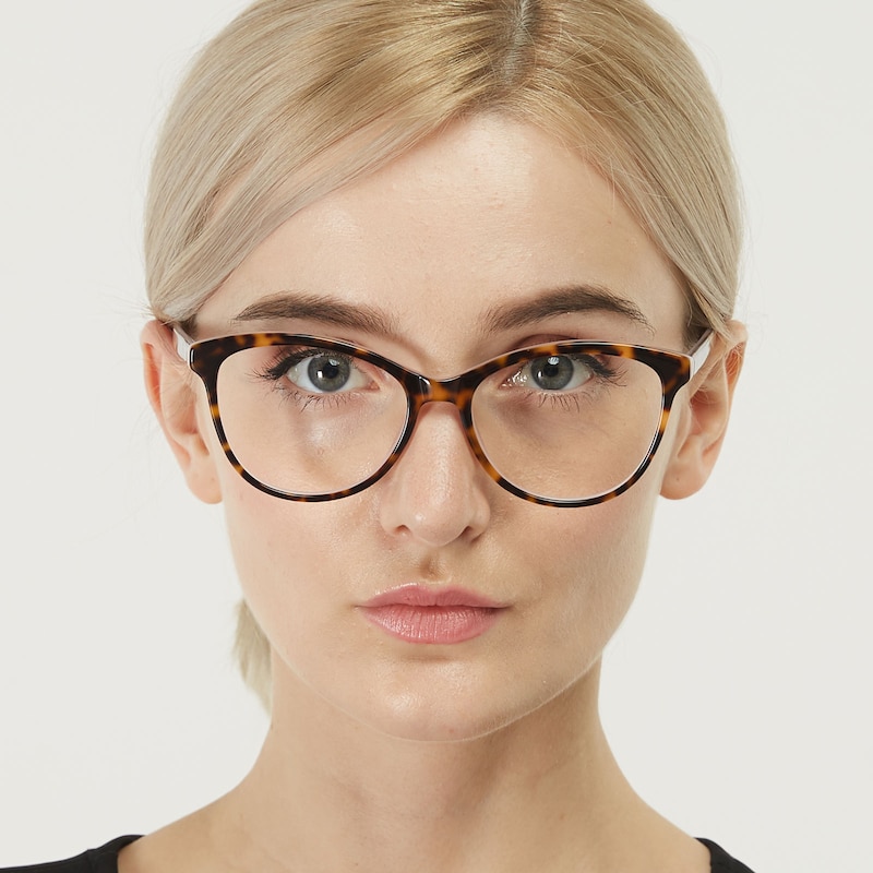 Mandy Tortoise/Pink Cat Eye Acetate Eyeglasses