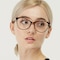 Mandy Tortoise/Pink Cat Eye Acetate Eyeglasses
