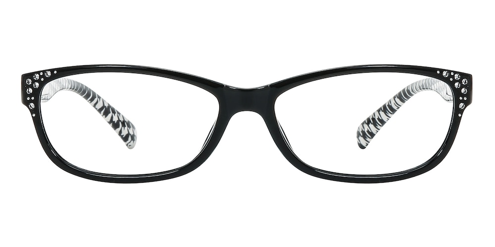 Albany Black Rectangle TR90 Eyeglasses