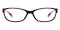 Albany Burgundy Rectangle TR90 Eyeglasses