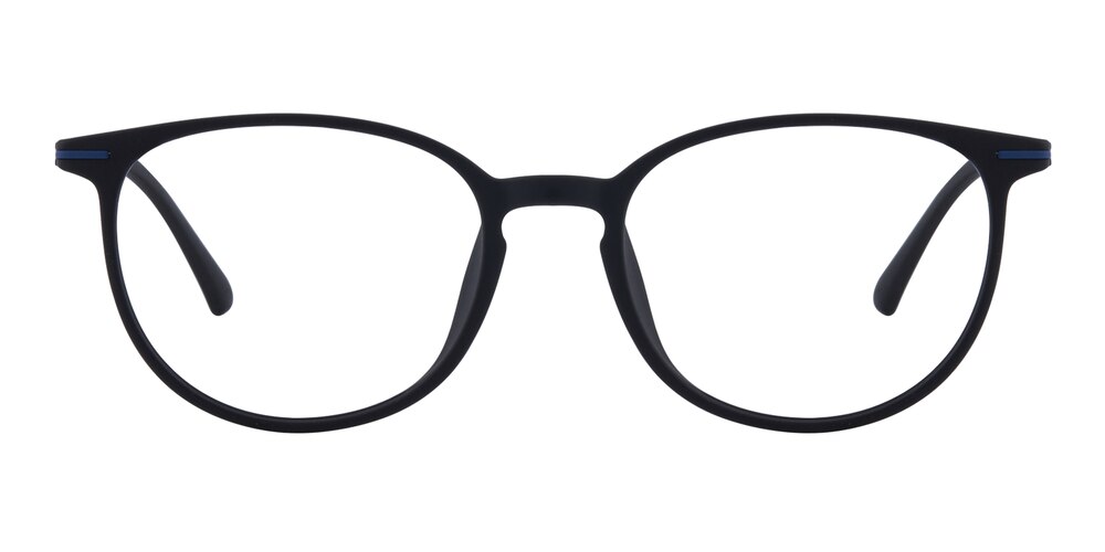 Brentwood Black Classic Wayframe TR90 Eyeglasses
