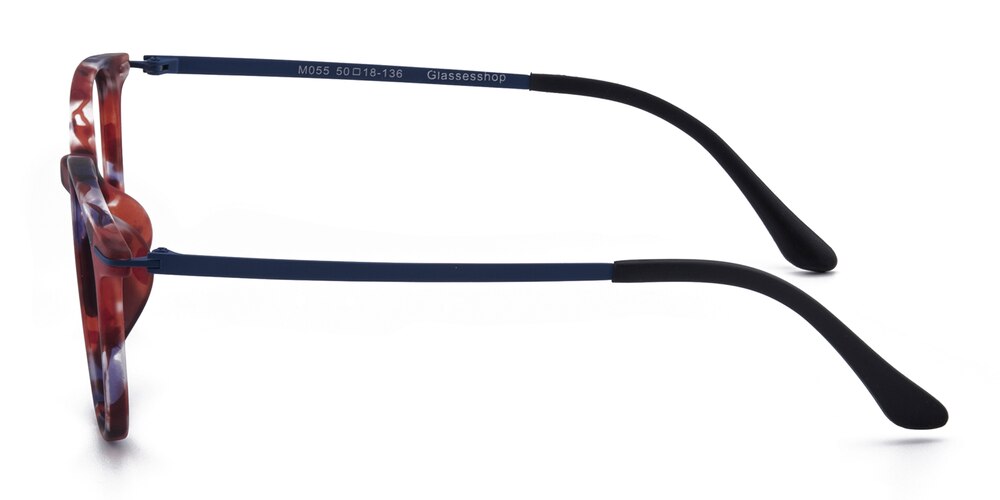 Brentwood Blue/Red Classic Wayframe TR90 Eyeglasses