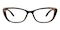 Abra Brown Cat Eye TR90 Eyeglasses
