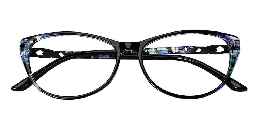 Acacia Black Cat Eye TR90 Eyeglasses