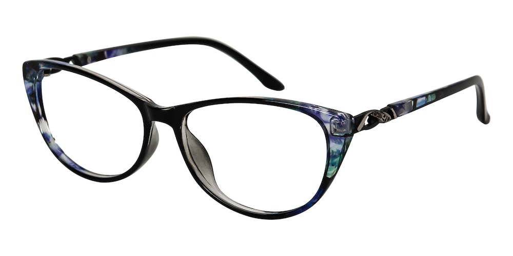 Acacia Black Cat Eye TR90 Eyeglasses