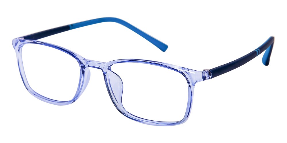 Aurek Blue Rectangle TR90 Eyeglasses