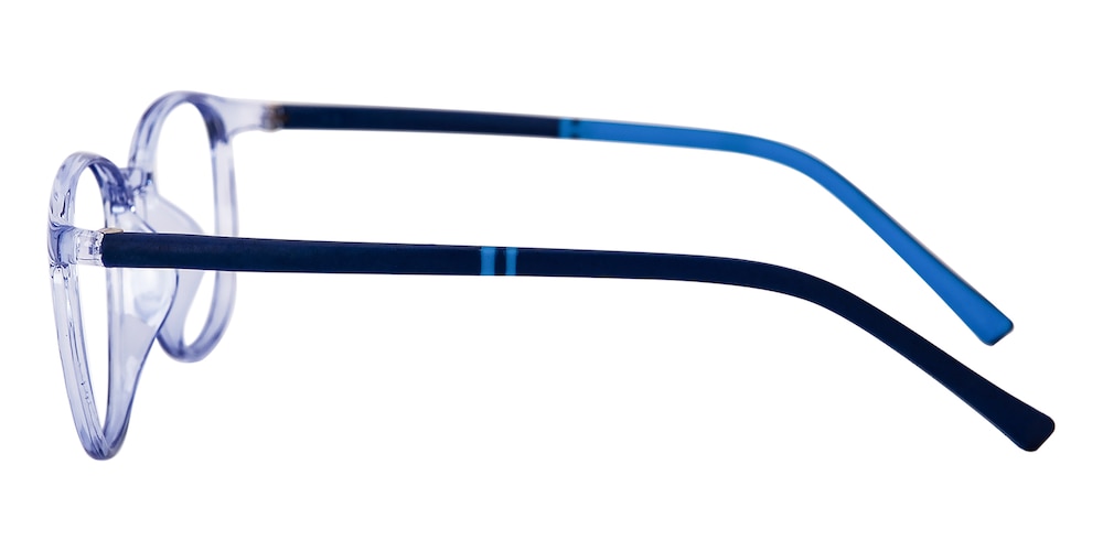 Aurelio Blue Rectangle TR90 Eyeglasses