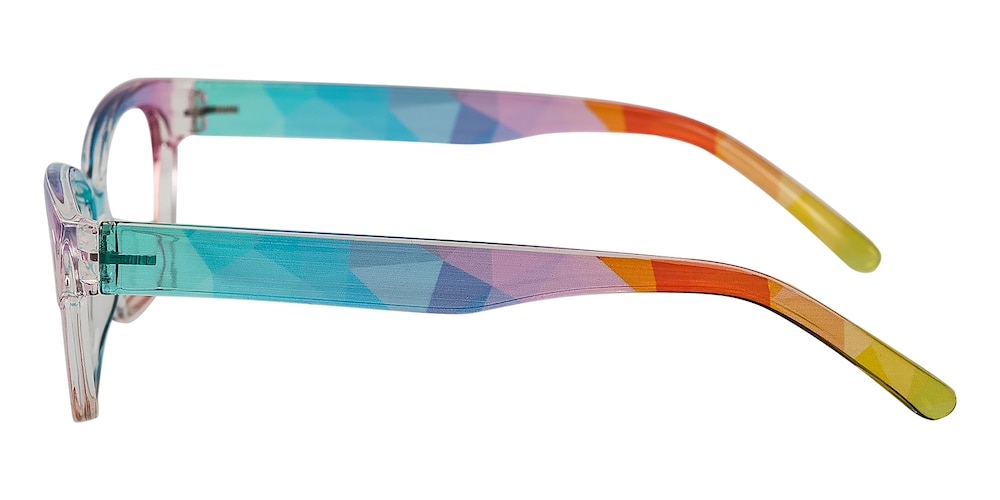 Rainbow Multicolor Cat Eye TR90 Eyeglasses