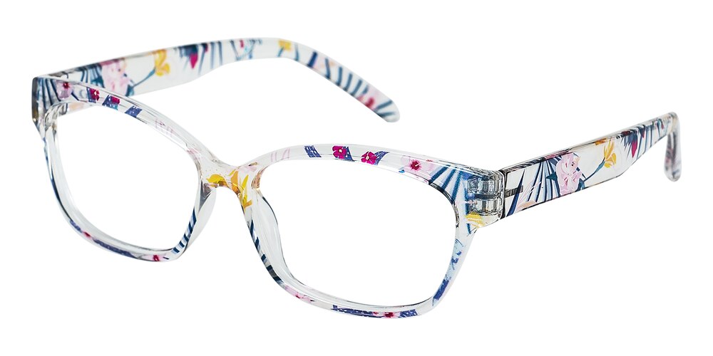 Rainbow Multicolor/Pattern Cat Eye TR90 Eyeglasses
