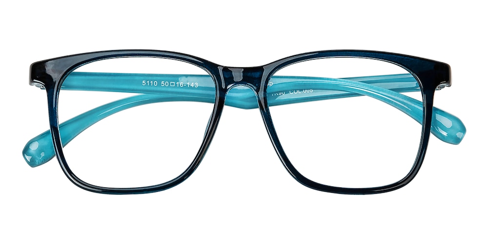 Isaiah Blue Rectangle TR90 Eyeglasses