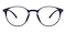 Binghamton Blue Round TR90 Eyeglasses