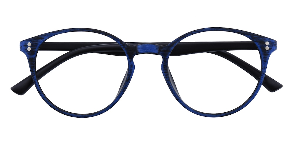 Binghamton Blue Round TR90 Eyeglasses
