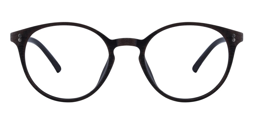 Binghamton Brown Round TR90 Eyeglasses
