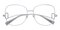 Akron Silver Square Titanium Eyeglasses