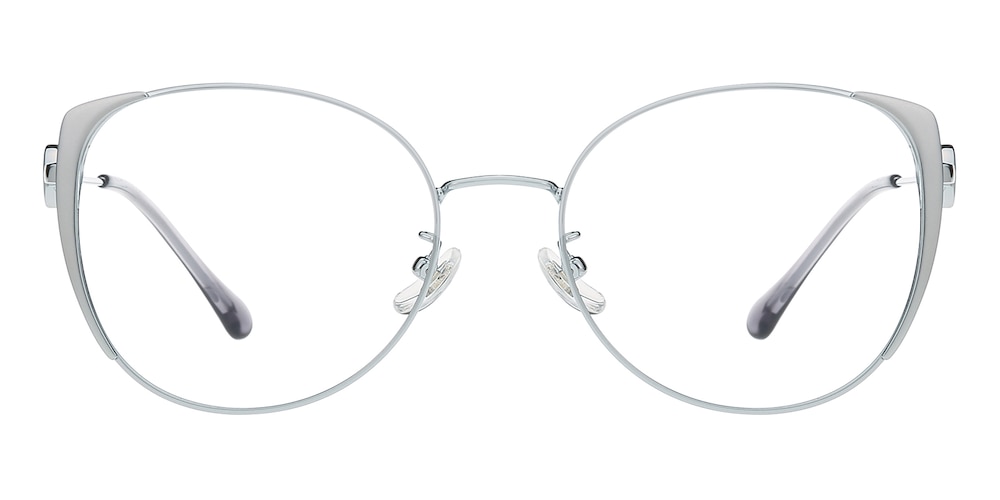 Warren Silver Cat Eye Titanium Eyeglasses