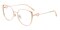 Warren Rose Gold Cat Eye Titanium Eyeglasses