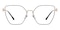 Peekskill Black/Golden Polygon Titanium Eyeglasses
