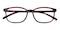Dinas Black/Red Rectangle TR90 Eyeglasses
