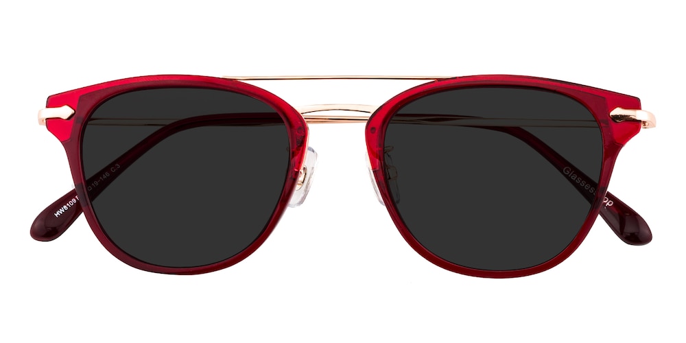 Tempe Red Aviator Ultem Sunglasses