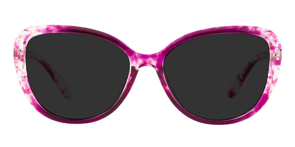 Dorado Purple Cat Eye Plastic Sunglasses