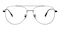 Omma Black Aviator Titanium Eyeglasses