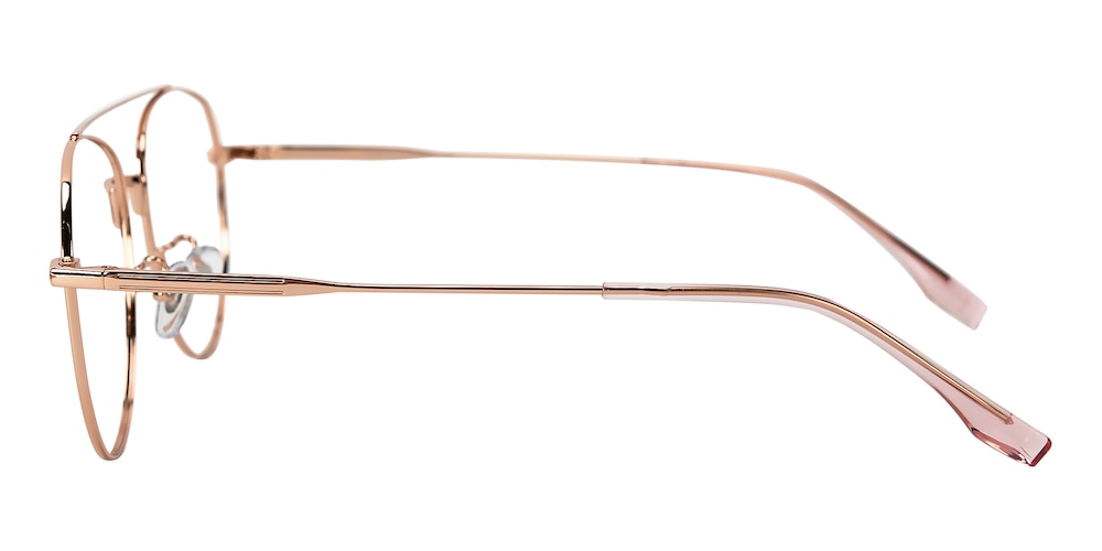 Omma Rose Gold Aviator Titanium Eyeglasses