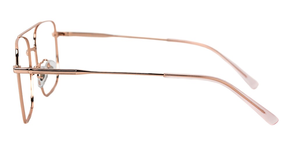 Sandera Rose Gold Aviator Titanium Eyeglasses