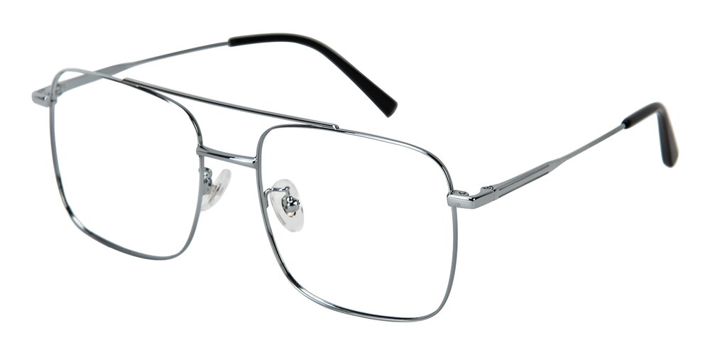 Sandera Silver Aviator Titanium Eyeglasses