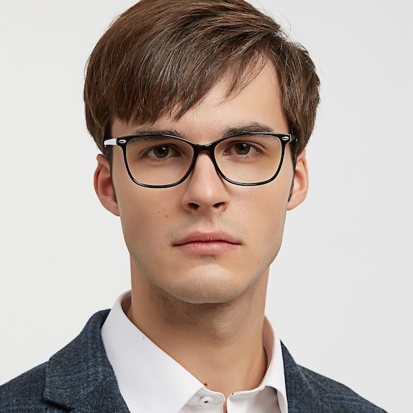 Hume Classic Wayframe Black Full-Frame Acetate Eyeglasses | GlassesShop
