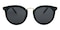 Odelia Green Classic Wayframe Metal Sunglasses