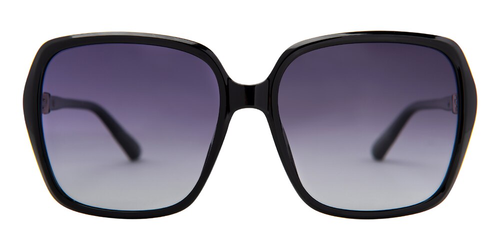 Rosemary Black Polygon TR90 Sunglasses