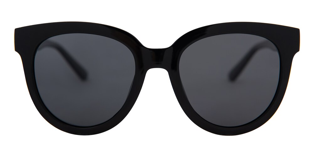 Stephanie Black Cat Eye TR90 Sunglasses