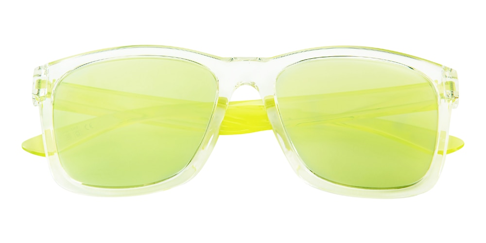 Joliet Crystal/Yellow Square TR90 Sunglasses