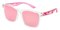 Joliet Crystal/Pink Classic Wayframe TR90 Sunglasses