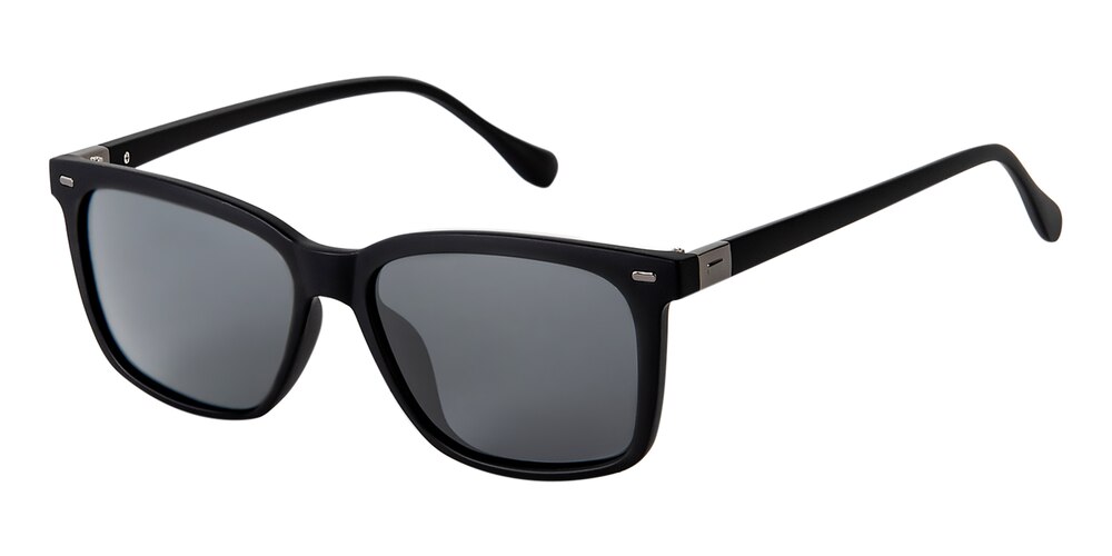 Davenport Black Rectangle TR90 Sunglasses