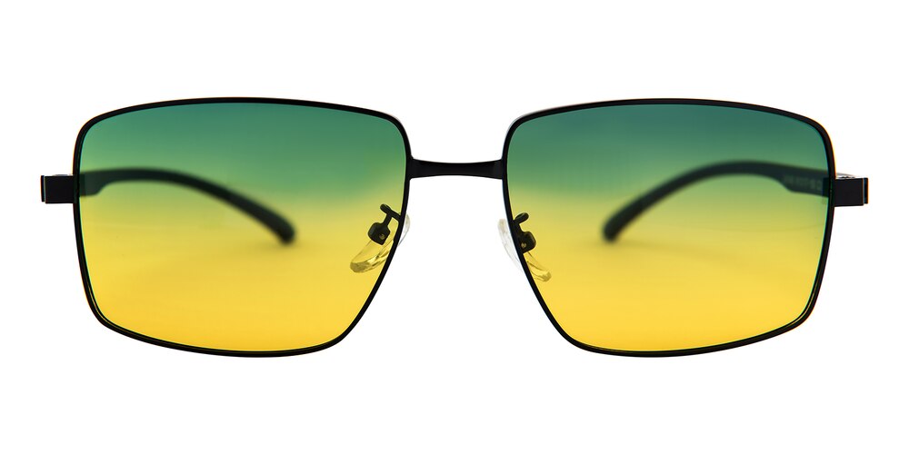 Harvey Black Rectangle TR90 Sunglasses
