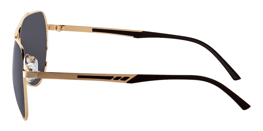 Duluth Golden Aviator Metal Sunglasses