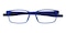 Cecilia Blue Rectangle TR90 Eyeglasses