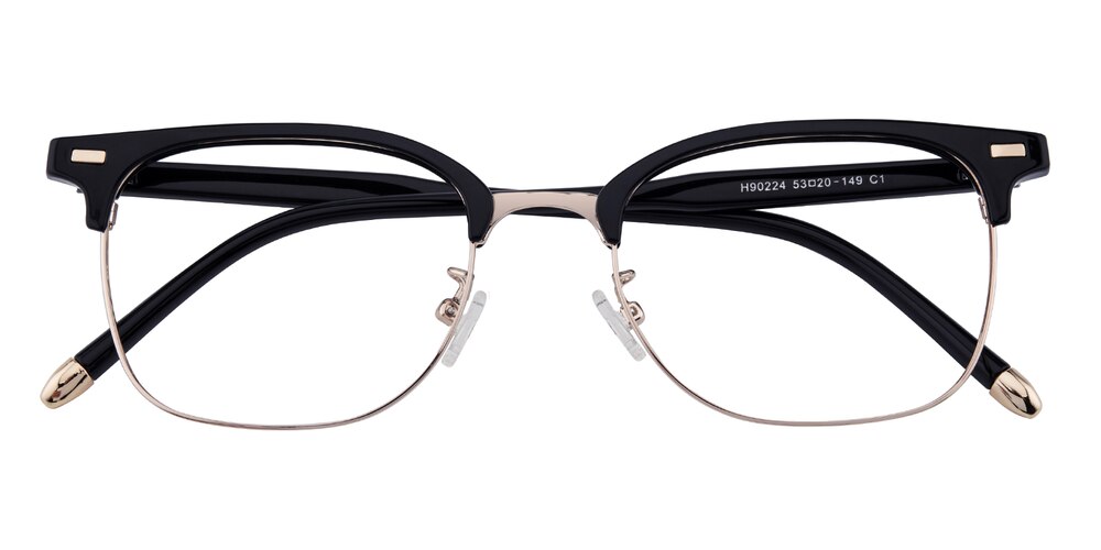 Alturas Black/Golden Browline TR90 Eyeglasses