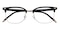 Alturas Black/Golden Browline TR90 Eyeglasses