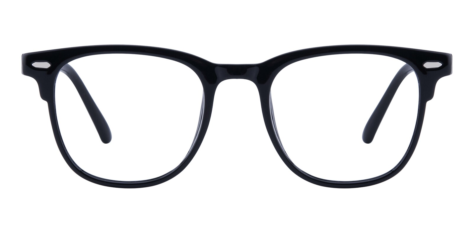 Fresno Square,Horn Black Eyeglasses | Glassesshop