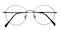 Mobile Black Round Titanium Eyeglasses