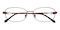 Laguna Red Oval Titanium Eyeglasses