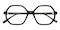 Eureka Black Polygon Acetate Eyeglasses