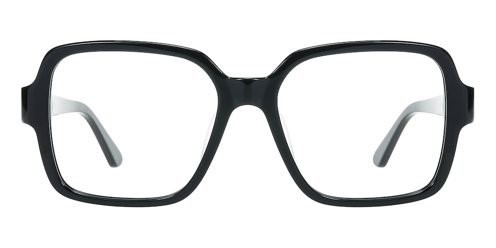 Ventura Black Square Acetate Eyeglasses