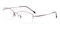 Irene Pink Rectangle Titanium Eyeglasses