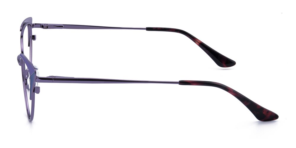 Dawn Purple Cat Eye Metal Eyeglasses