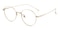 Glenview Golden Round Titanium Eyeglasses