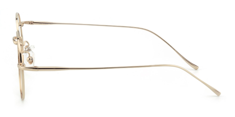 Glenview Golden Round Titanium Eyeglasses